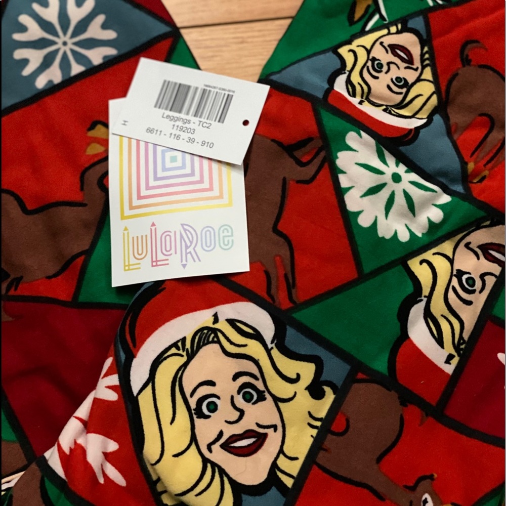 BNWT LuLaRoe vintage holiday leggings TC2